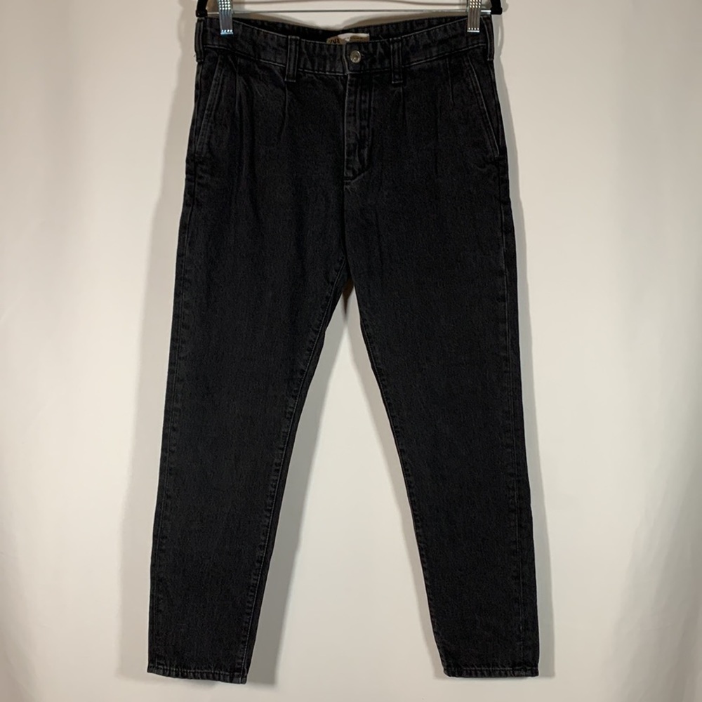 Zara Black Vintage Wash Black Skinny Jeans